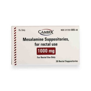 Mesalamine Suppositories, for rectal use 1000 mg